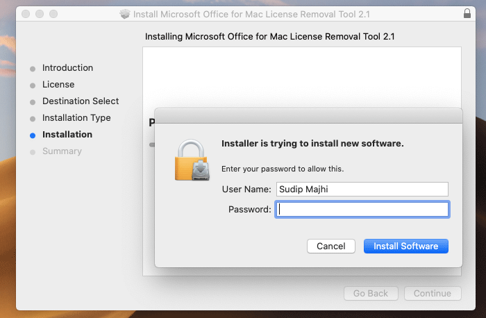 mac office 365 license removal tool